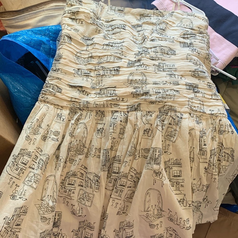 Abercrombie beige Italian dress